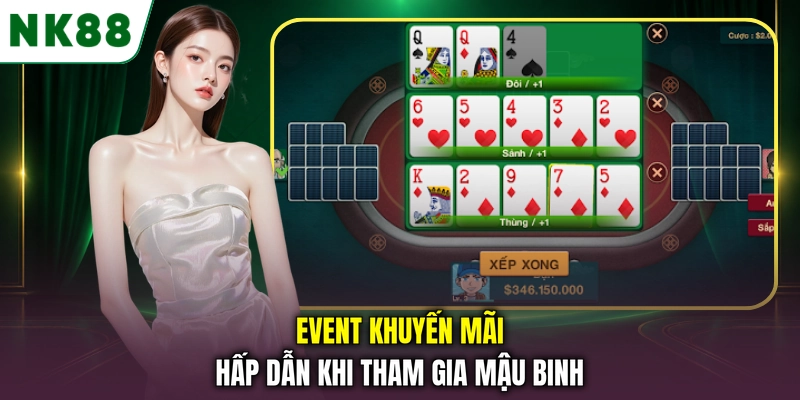 Event khuyến mãi hấp dẫn khi tham gia Mậu Binh